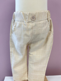 BRUIDSJONKER PAK BEIGE ruit| CHARLIE *  (3-delig)