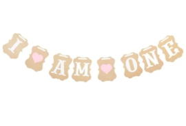 Banner, I AM ONE, roze