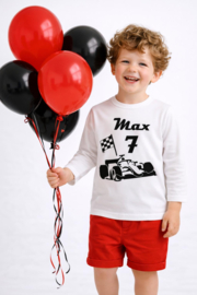 VERJAARDAG SHIRT, ALLE LEEFTIJDEN | RACE AUTO