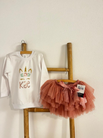 UNICORN SET DEEP PINK 1 T/M 4 JAAR  + NAAM | MEVI
