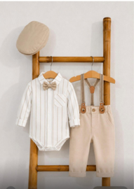 BRUIDSJONKER PAK KHAKI | LEVV (5-delig) t/m maat 92