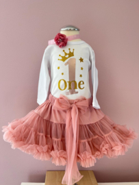 VERJAARDAGSET PETTISKIRT DEEP PINK, 1 T/M 8 JAAR | MARIT