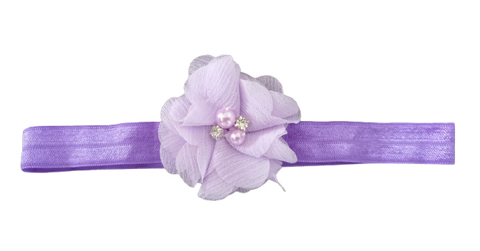 Haarband bloem klein, lila/lavendel