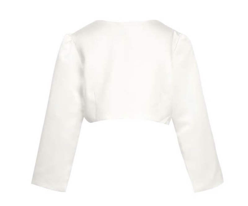 Witte corsage | Bruiloft accessoires | Dottig