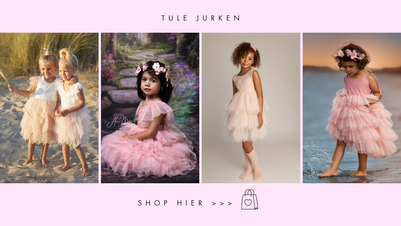 TULE-JURKEN-KIND-IBIZA-LANG-ROZE-KINDEREN-MEISJE-WIT-BRUILOFT-FEEST