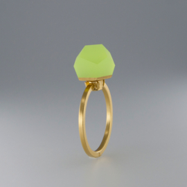 Fruit Bijoux ringtop "Neon yellow"