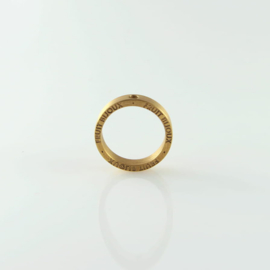 Fruit Bijoux ring breed goudkleurig
