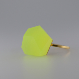 Fruit Bijoux ringtop "Neon yellow"