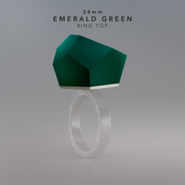 Fruit Bijoux ringtop "Emerald green"