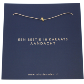 Een beetje 18 karaats aandacht DONKERBLAUW