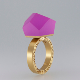 Fruit Bijoux ringtop "Magenta pink"