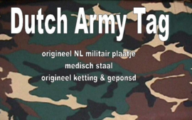 Originele Dutch Army  Tag