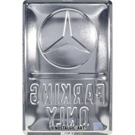 Tin Sign 20x30 Parking Only Mercedes 20x30 cm