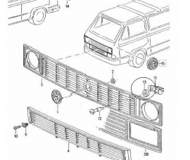 Grill T3 Bevestiging rubbertje (5st)