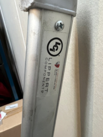 Ladder  aluminium 147cm gebruikt