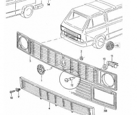 Grill T3 Bevestigingspen (st)