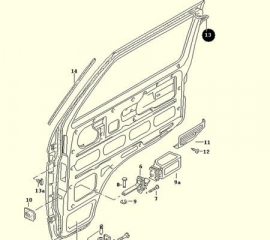 Portierrubber links of rechts