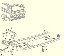 Bumperstrips Stootstrips voor stalen bumper