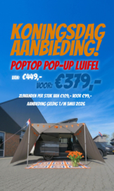 Pop-Up luifel Koningsdag aanbieding!