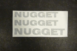 Stickers set 3-delig antraciet Nugget