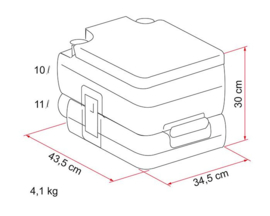 Toilet Fiamma Bi-pot 30