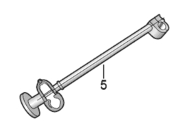 T5 VW fietsendrager onderdelen (origineel)