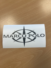Sticker V-Klasse logo Marco Polo 20 cm antraciet