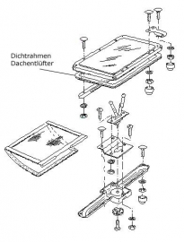 Rubber voor dakluikje T3