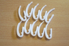 Gordijnhaakjes ( 20st ) wit