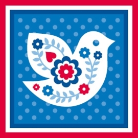 Cadeaukaart Sticker Vogel