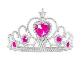 Prinsessen cape roze + GRATIS kroon