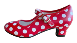 Spaanse schoenen rood wit