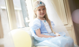 Prinsessen kroon blauw