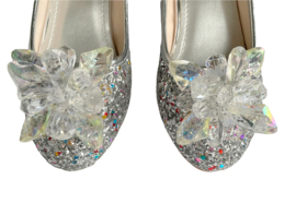 Elsa schoenen zilver glitter sneeuwvlok