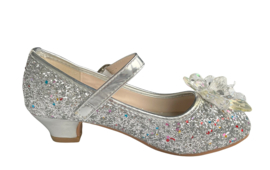 Elsa schoenen zilver glitter sneeuwvlok