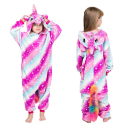 Eenhoorn Unicorn Onesie paars + GRATIS ketting