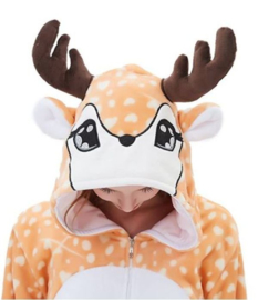 Onesie hert/eland huispak rendier + GRATIS hanger