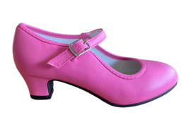 Spaanse schoenen fel roze fuchsia