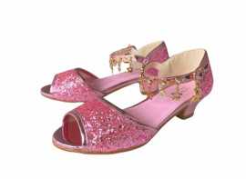 Prinsessen schoenen roze glitter bedeltjes