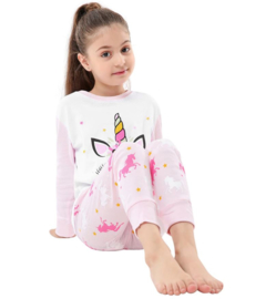 Eenhoorn Unicorn pyjama roze + GRATIS ketting