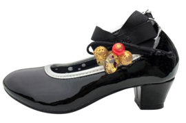 Flamenco schoenen zwart lak