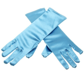 Elsa en Anna handschoenen effen blauw