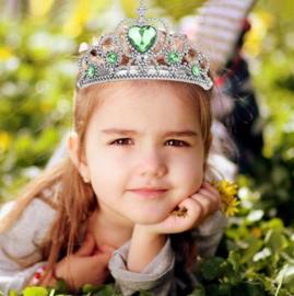 Prinsessen kroon groen