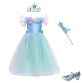 Prinsessenjurk blauw - SHOP THE LOOK - Actie