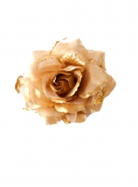 Spaanse haar roos (elastiek) goud