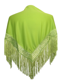 Spaanse manton/omslagdoek lime groen SMALL