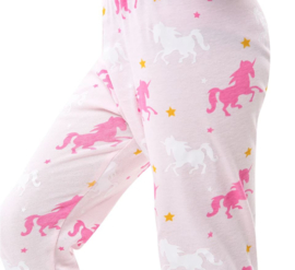 Eenhoorn Unicorn pyjama roze + GRATIS ketting