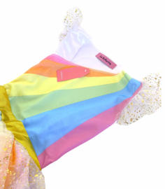 Eenhoorn Unicorn jurk regenboog + GRATIS haarband