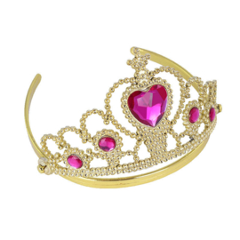 Prinsessen kroon goud roze