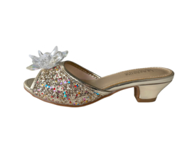 Prinsessen slipper goud glitter